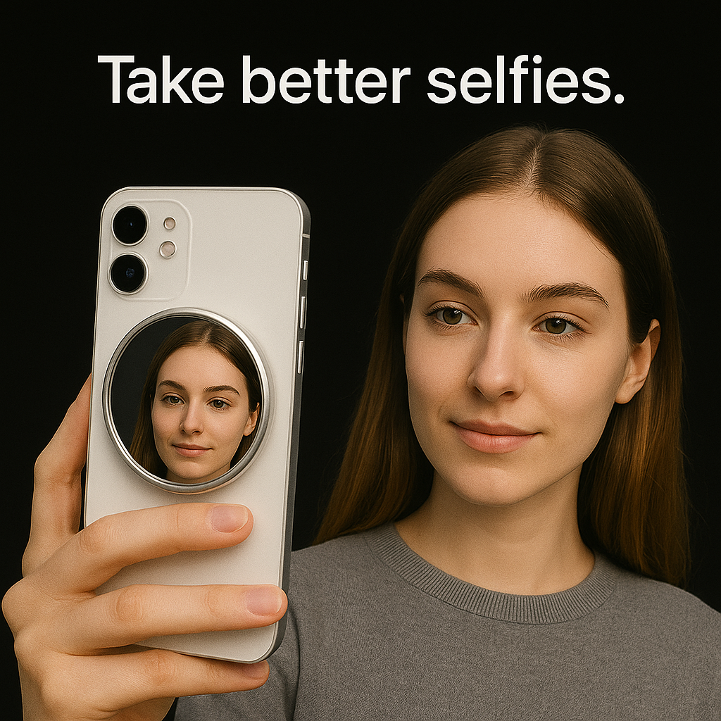 SnapStar - MagSafe Selfie Mirror for Perfect Moments.