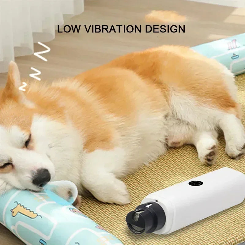 PawEase Pro™ – Rechargeable, Silent & Pet-Friendly Nail Grinder