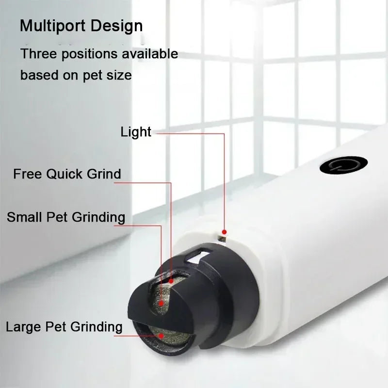 PawEase Pro™ – Rechargeable, Silent & Pet-Friendly Nail Grinder