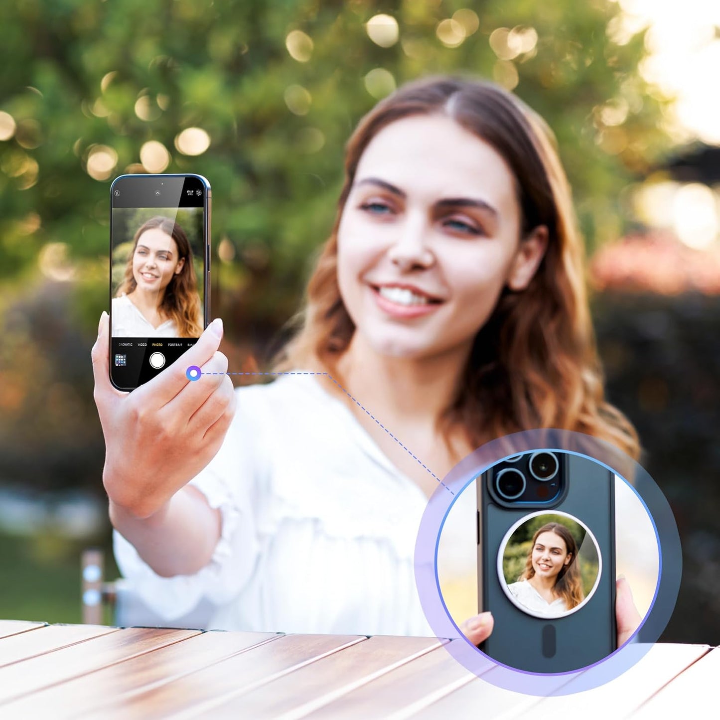 SnapStar - MagSafe Selfie Mirror for Perfect Moments.
