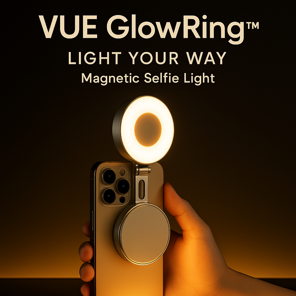 VUE GlowRing™ – Magnetic Selfie Light | PriorGaze®