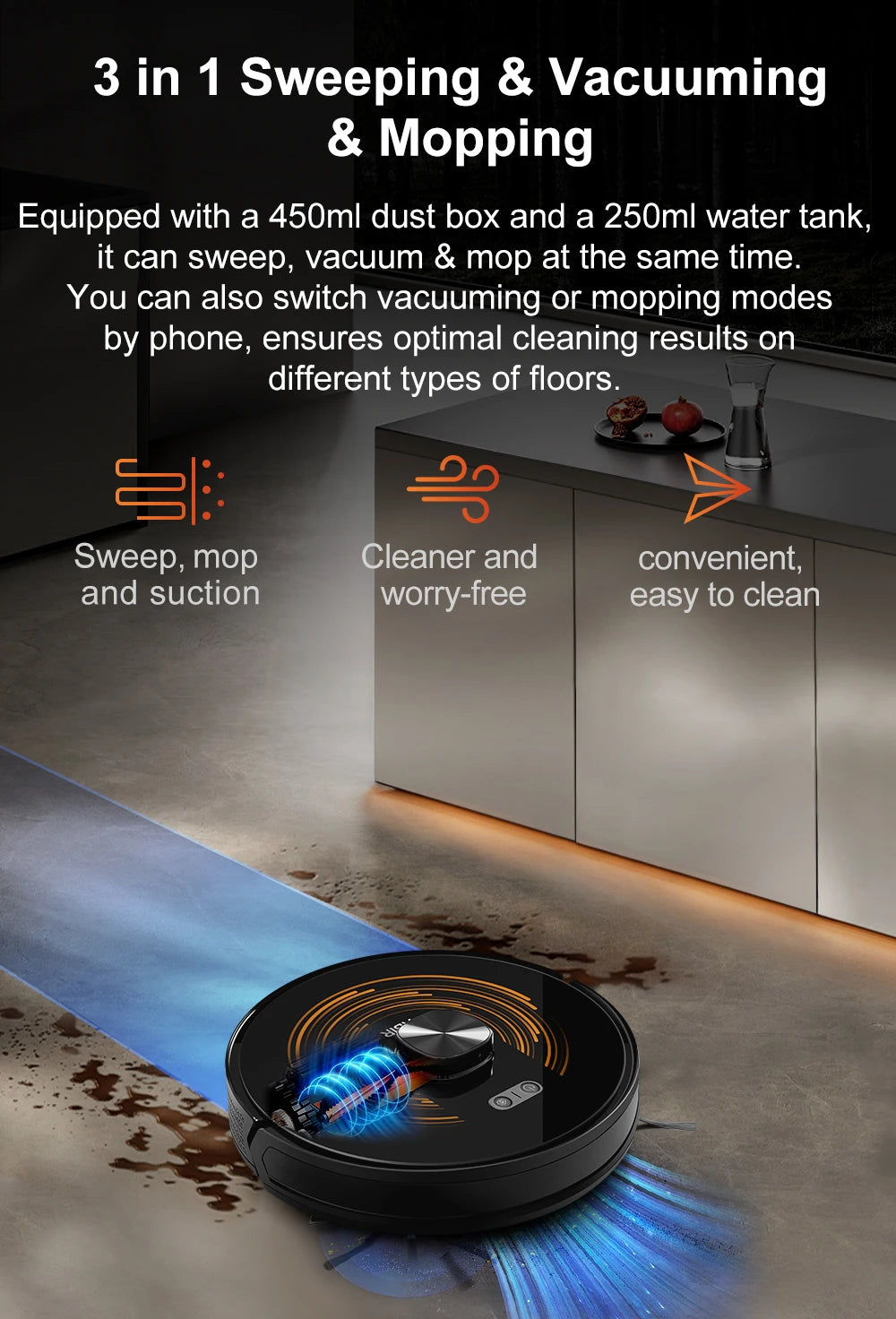 PulseVac™ – Intelligent 3-in-1 Smart Vacuum Cleaner