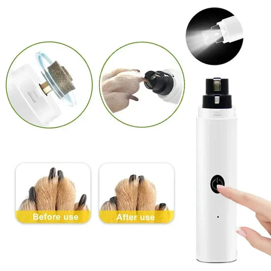 PawEase Pro™ – Rechargeable, Silent & Pet-Friendly Nail Grinder