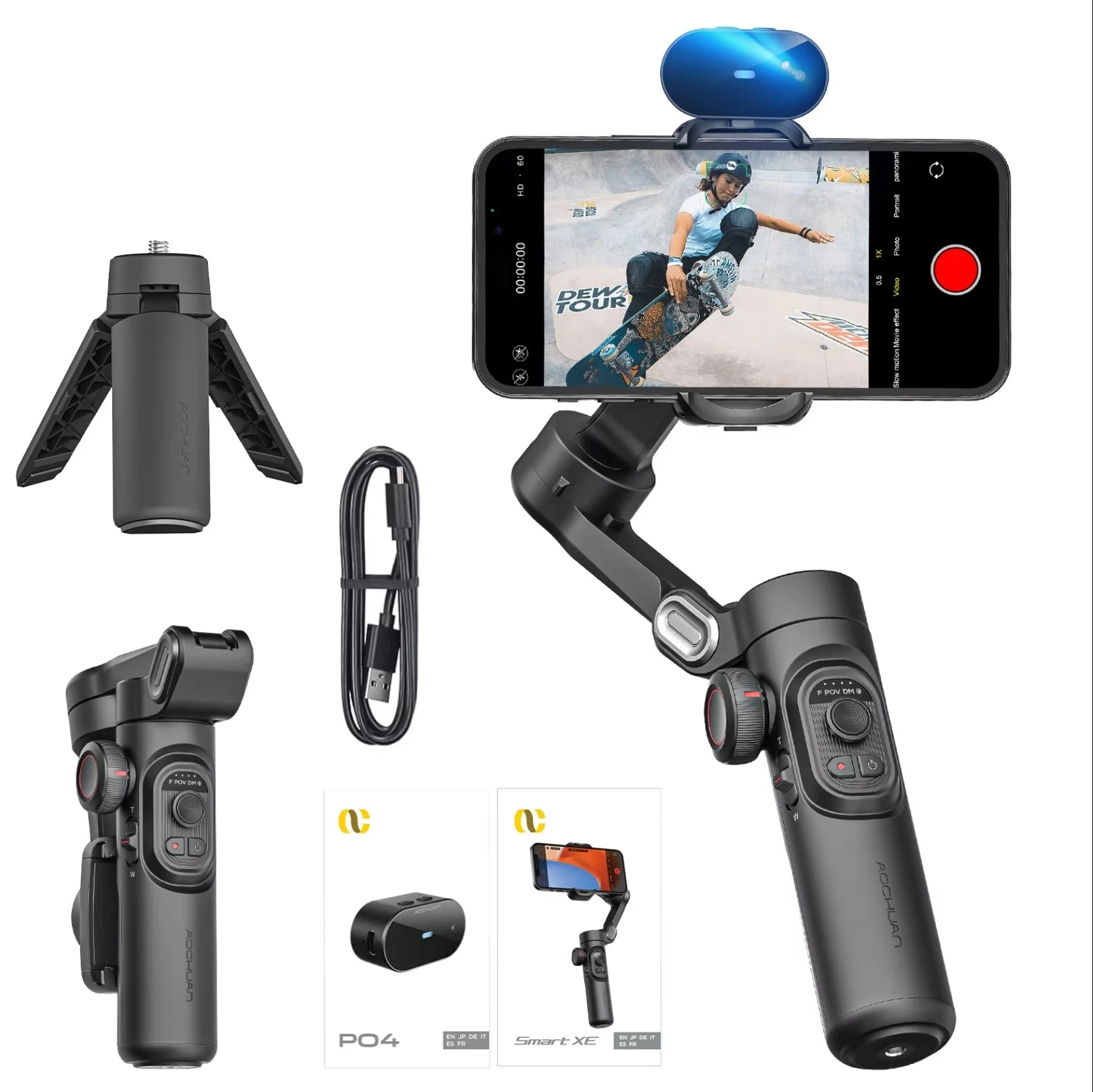 Axis One Pro™ Intelligent 3-Axis Smartphone Gimbal
