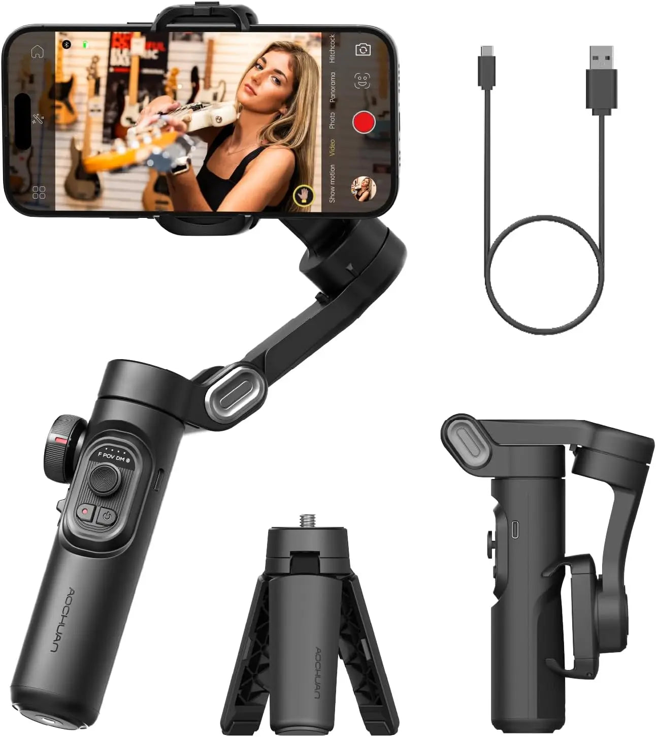 Axis One Pro™ Intelligent 3-Axis Smartphone Gimbal